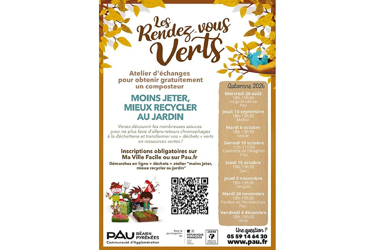 Cultivons Pau + Vert - Atelier moins jeter, mieux recycler au jardin