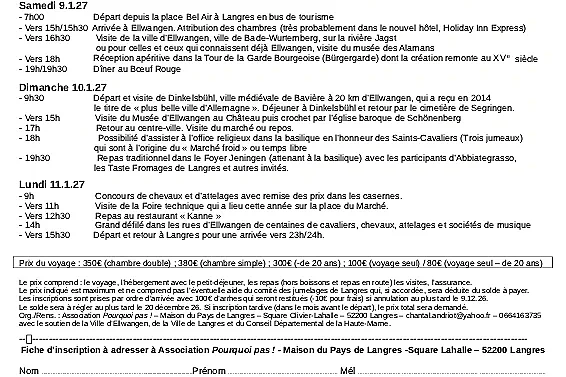 Voyage à Ellwangen