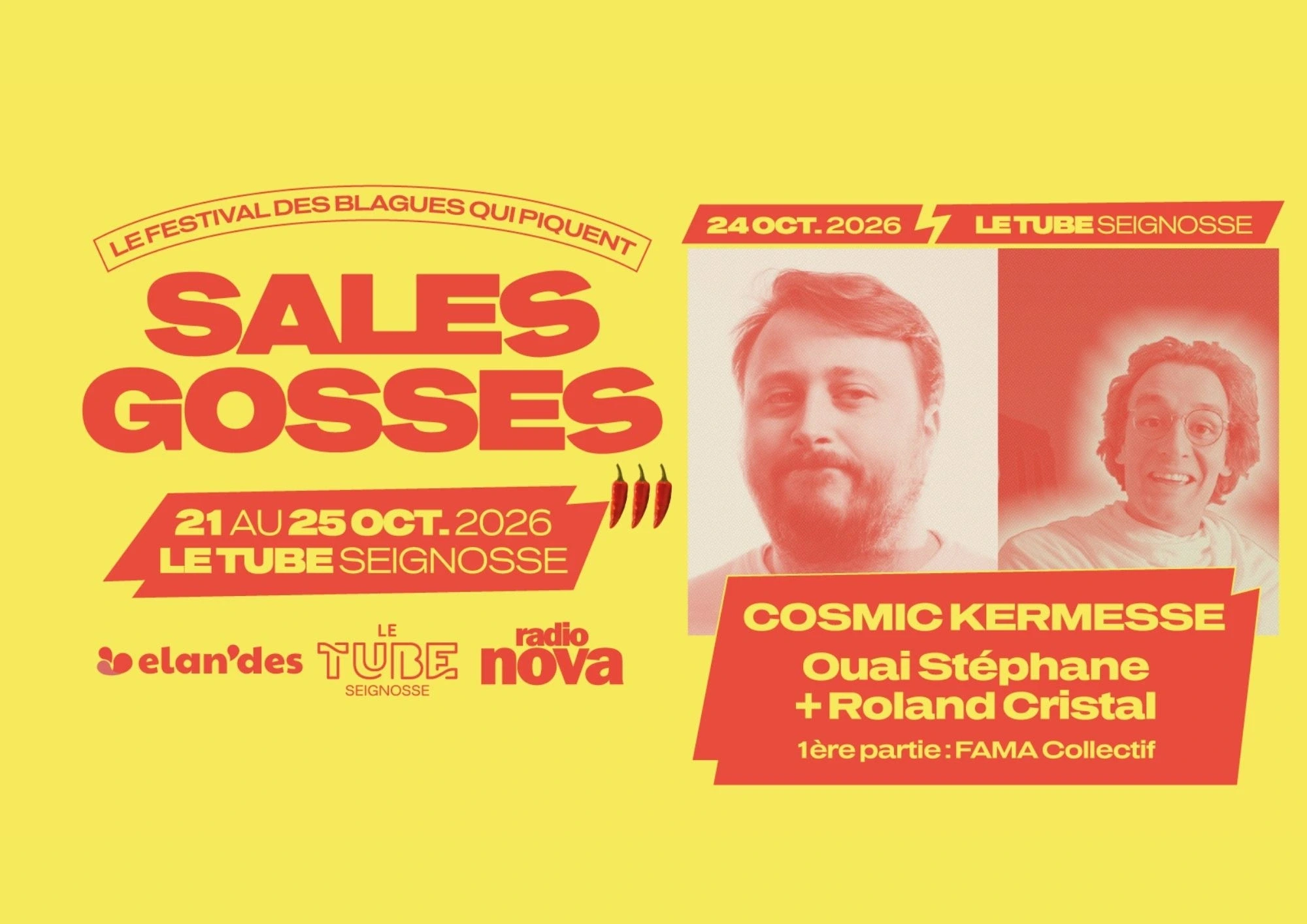 Cosmic Kermesse - Ouai Stéphane + Roland Cristal (1ère partie FAMA Collectif)