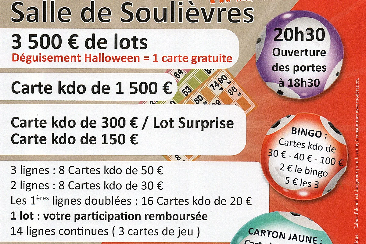 Méga loto, spécial Halloween