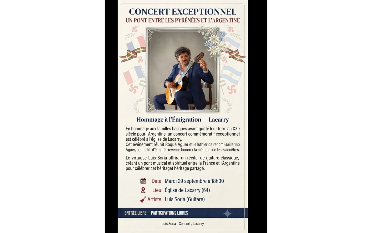Concert exceptionnel : hommage à l'émigration