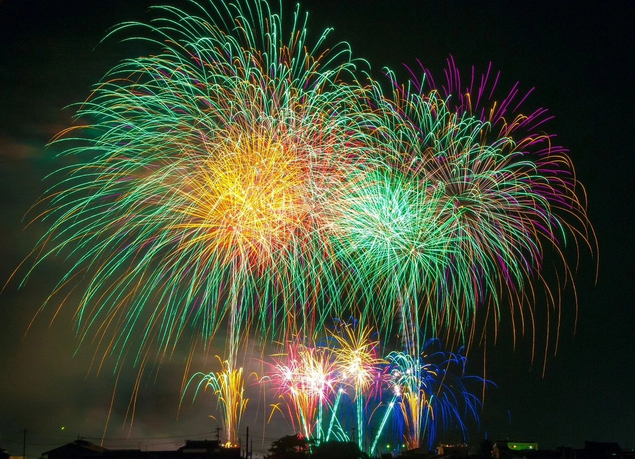 Feu d'artifice à la Pagode de Chanteloup
