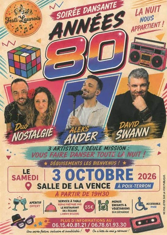 Soirée dansante année 80