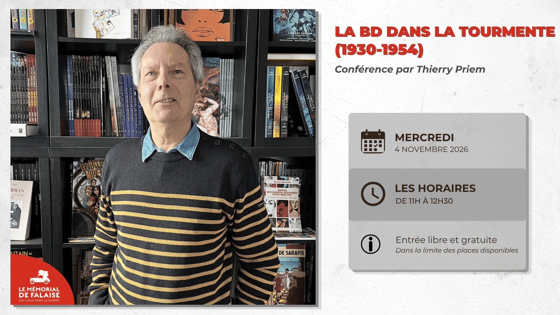 Conférence "La BD dans la tourmente (1930-1954)" par Thierry Priem
