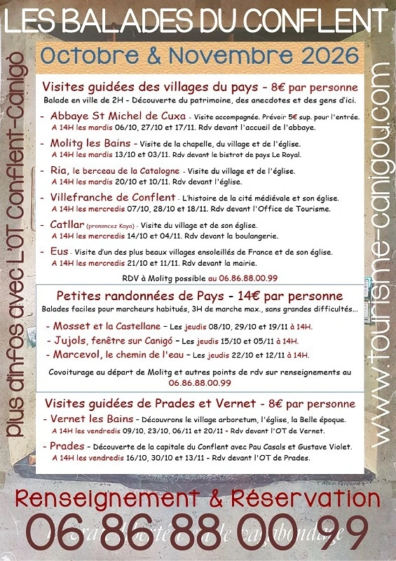 LES BALADES DU CONFLENT "MARCEVOL, LE CHEMIN DE L'EAU"