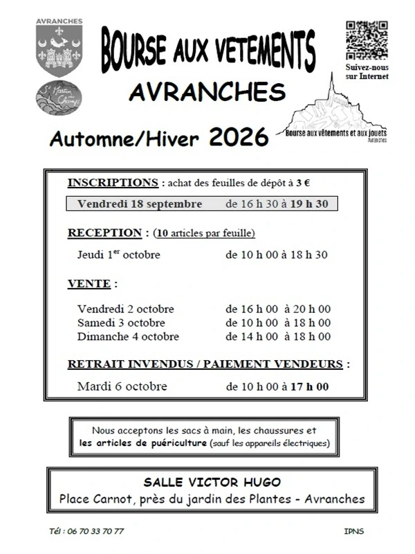 Bourse aux vêtements d'automne