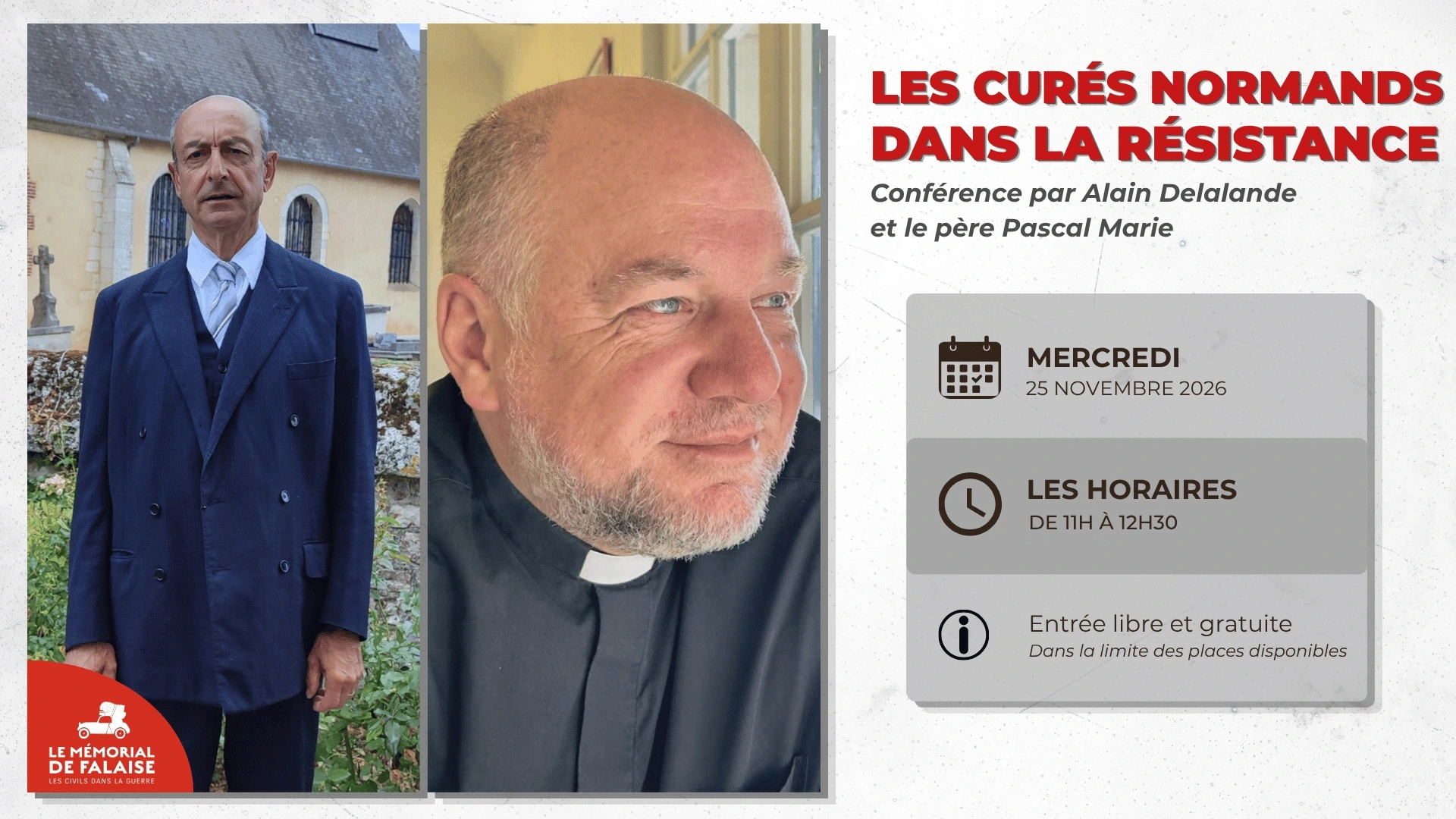 Conférence "Les curés normands dans la Résistance" par Alain Delalande et le père Pascal Marie
