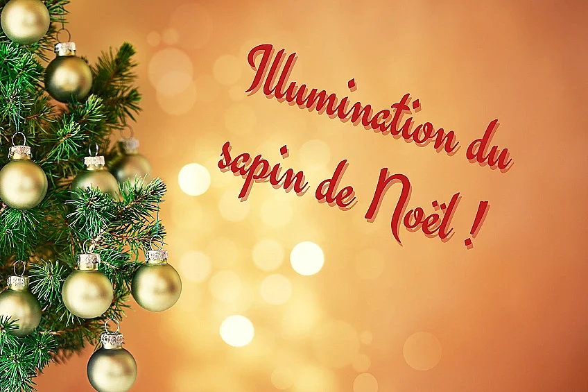 Illuminations du sapin de Noël