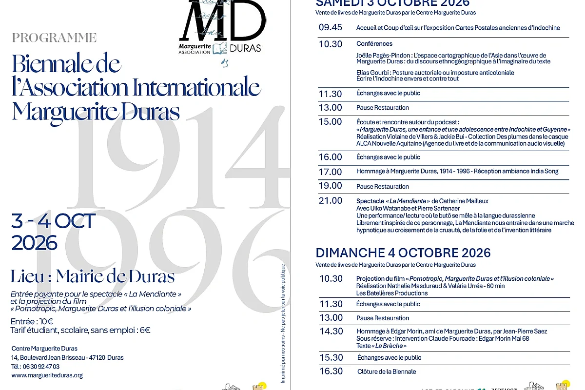 Biennale de l'association internationale Marguerite Duras