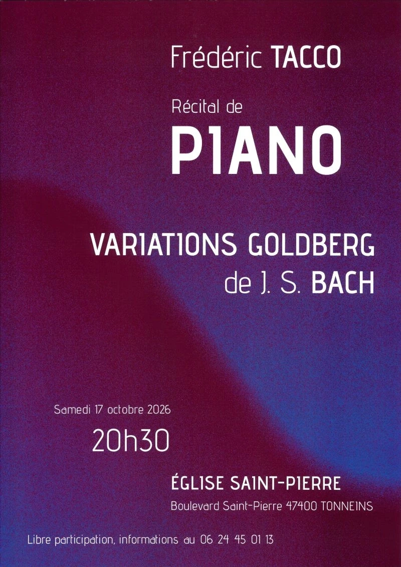Récital de Piano - Frédéric TACCO