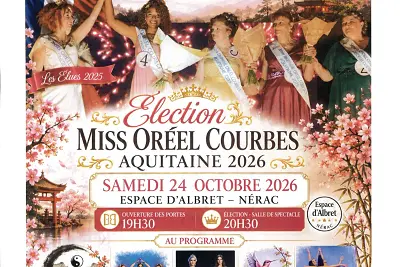 Election miss oréel courbes Aquitaine 2026