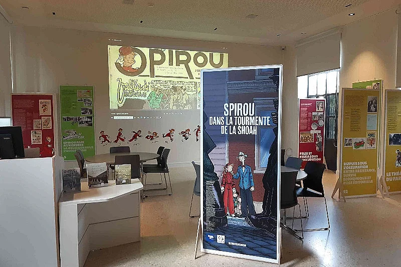 Visite guidée de l'exposition "Spirou dans la tourmente de la Shoah"
