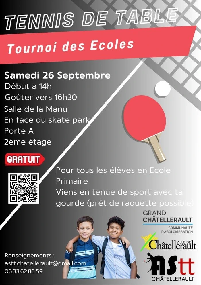 Tennis de Table : Tournoi des Ecoles