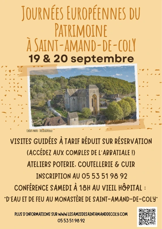 Journées européennes du patrimoine à Saint Amand de Coly