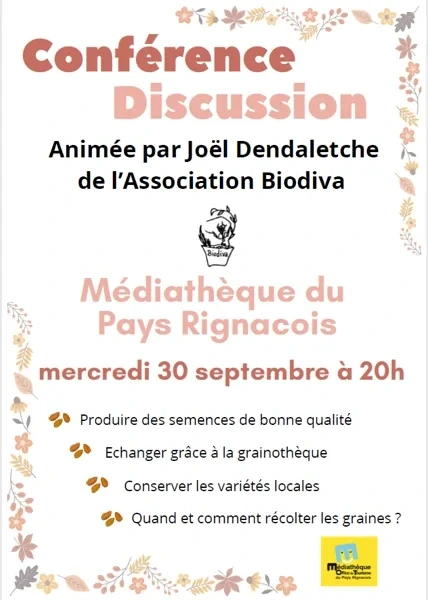 Conférence autour des semences et de la biodiversité