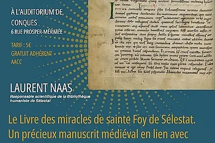 Conférence - Le livre des miracles de Ste-Foy de Sélestat
