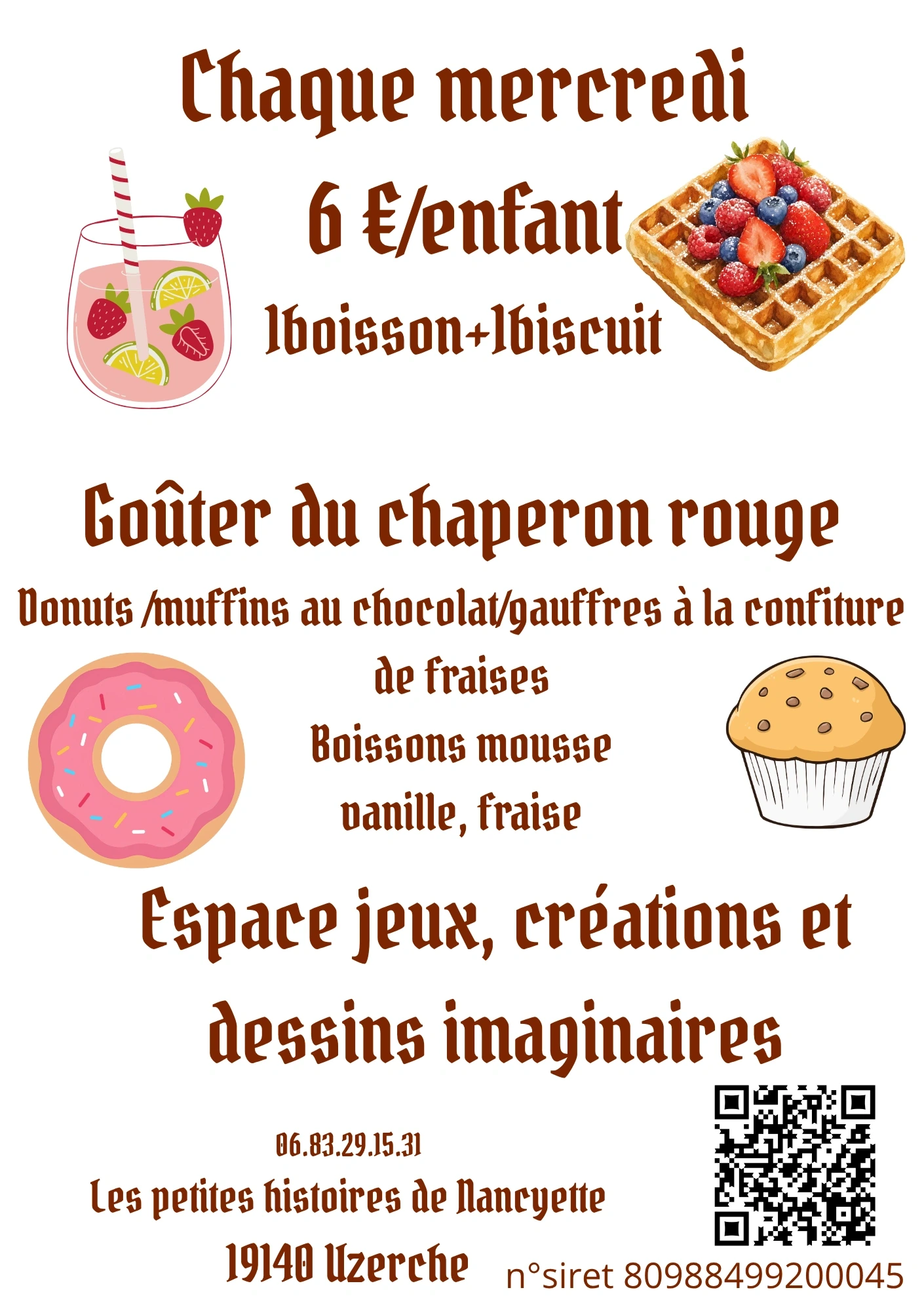 Mercredi après-midi : Goûter du petit chaperon rouge