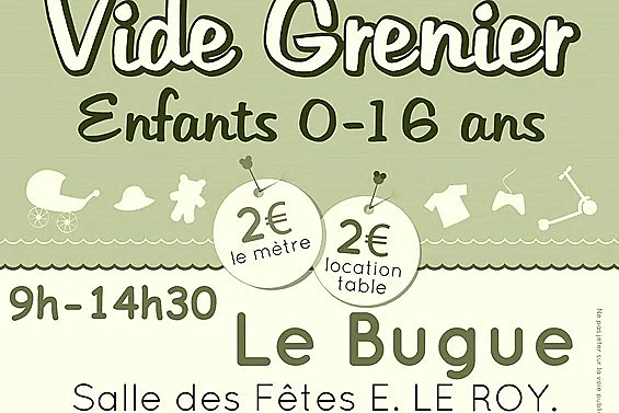 Vide Grenier (enfants 0-16 ans) Le Bugue