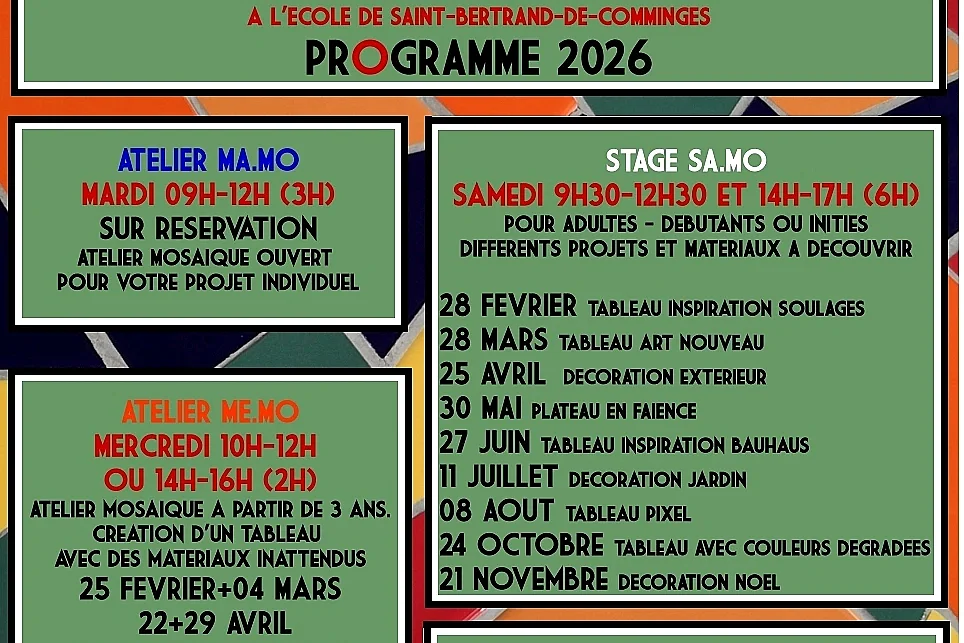 ATELIER ME.MO : MERCREDI MOSAÏQUE