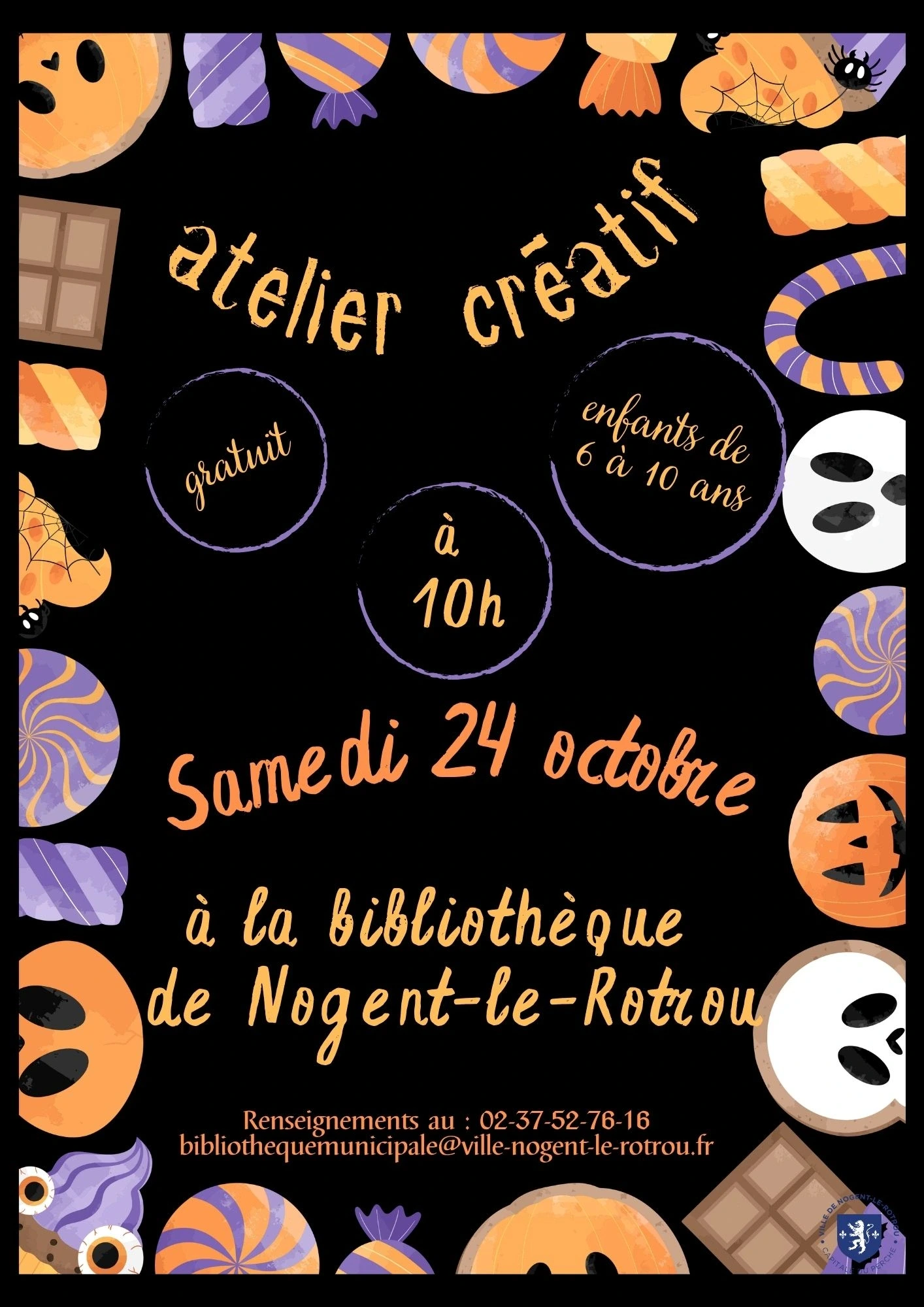 Atelier créatif pour enfant : couronne d'Halloween