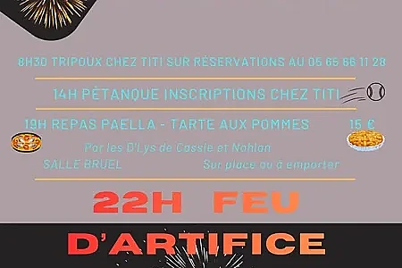 Repas avec le comité des fêtes de Brommat