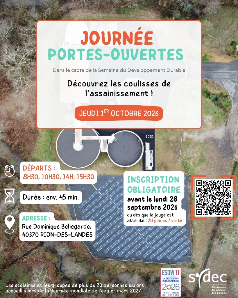 Journée portes ouvertes : Station d'épuration de Rion des Landes