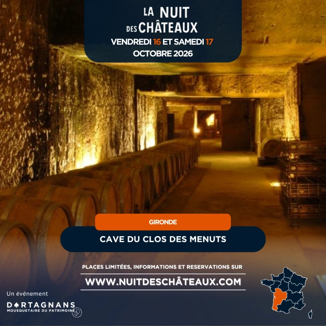 La nuit des Châteaux - Visite des caves monolithes à la lampe au Clos des Menuts