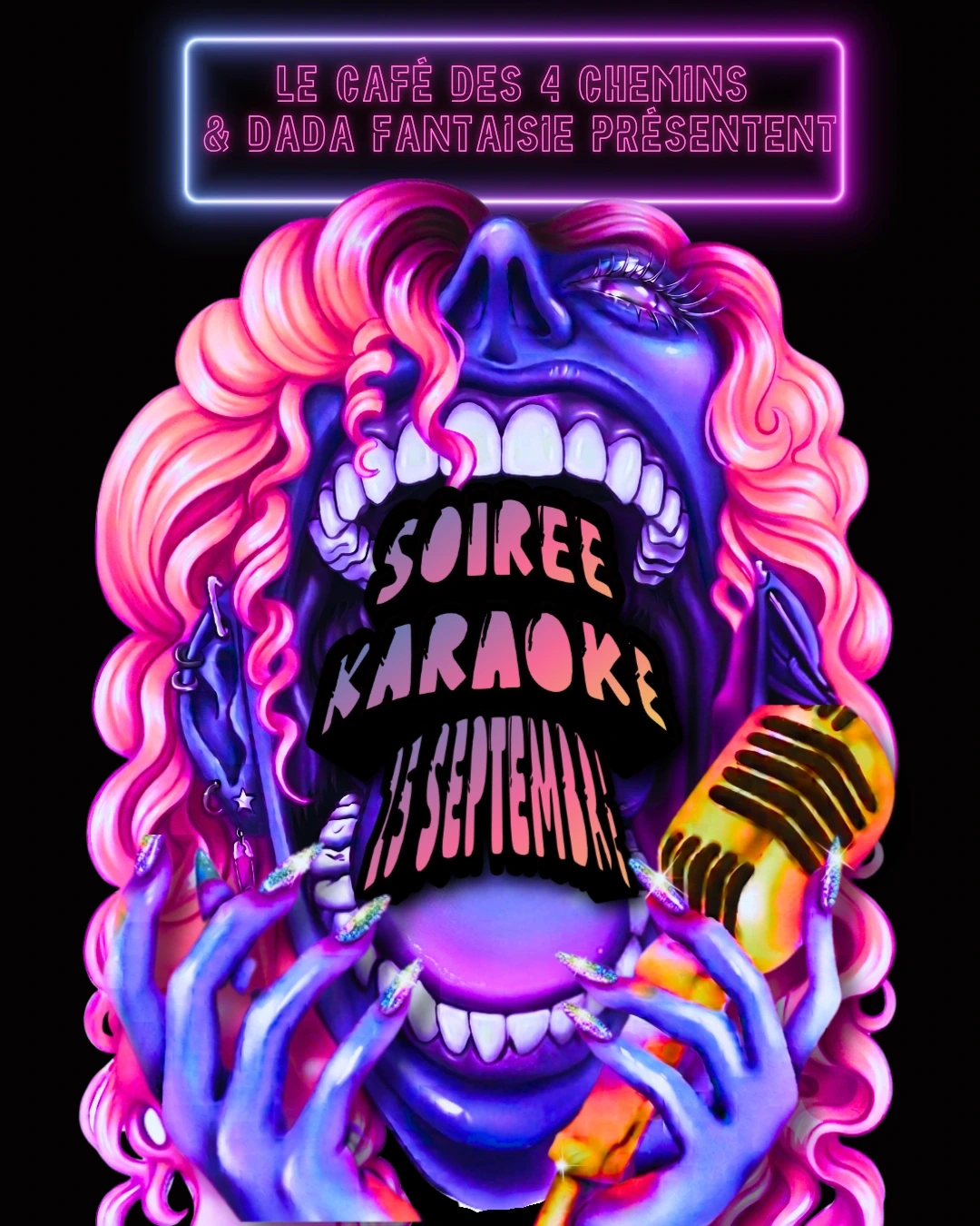 "SOIRÉE KARAOKÉ AVEC DADA FANTAISIE" AU CAFÉ DES 4 CHEMINS