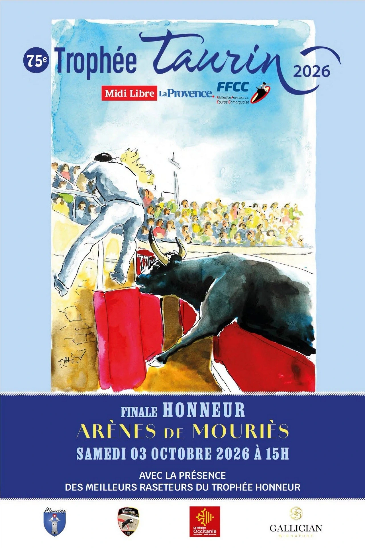 Course camarguaise : 75e Trophée Taurin