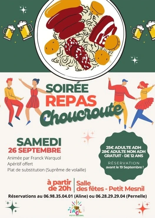 Soirée repas choucroute