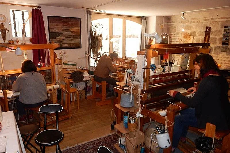 Ici, nos savoir-faire - Visite Atelier Sylvie Boyer Tissage d'Art