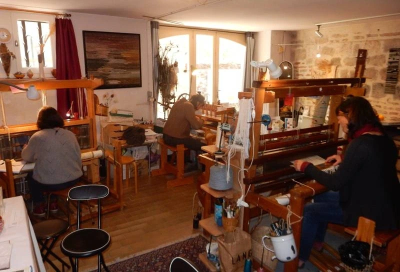 Ici, nos savoir-faire - Visite Atelier Sylvie Boyer Tissage d'Art