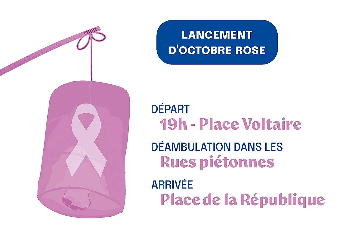 Retraite aux flambeaux Octobre Rose