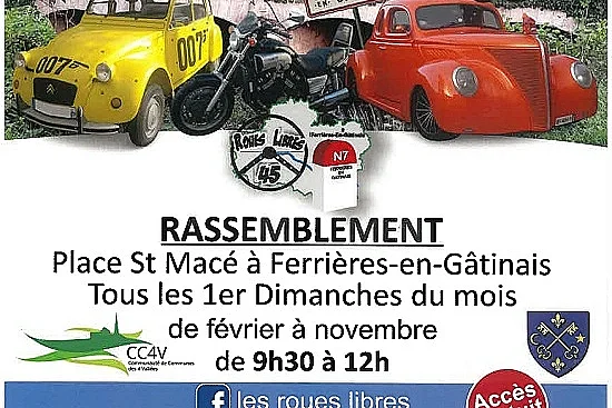 Rassemblement de voitures anciennes