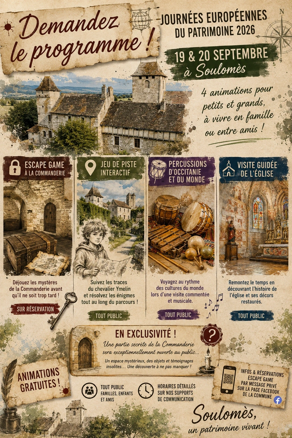 Les Journées Européennes du Patrimoine - Commanderie de Soulomès