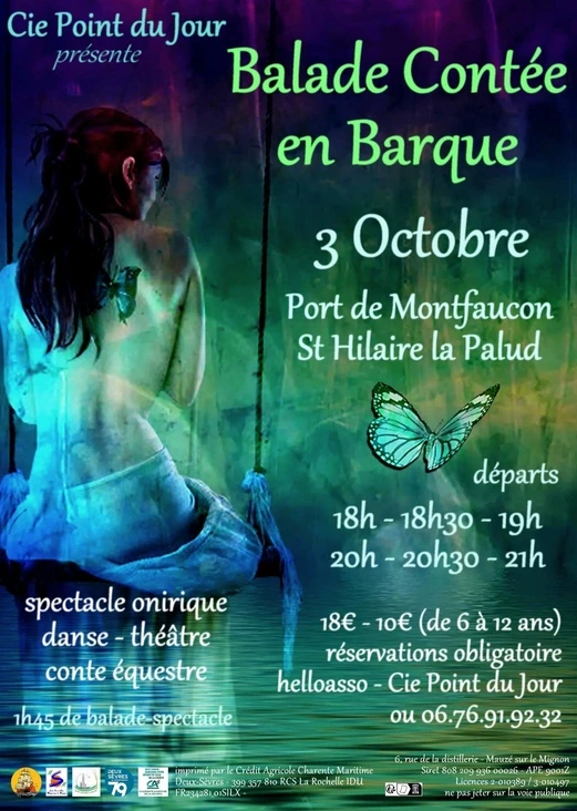 Balade contée en barque à Saint-Hilaire-La-Palud