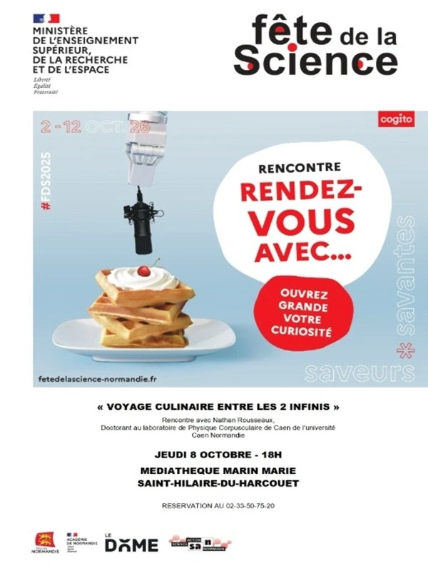 Fête de la science > Voyage culinaire entre deux infinis