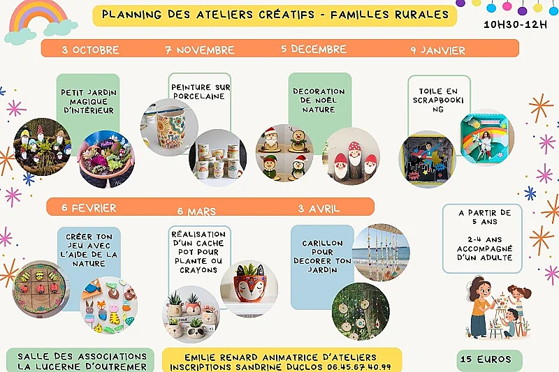 Ateliers créatifs
