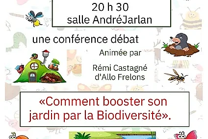 Conférence proposée par le Collectif Graines de Rignac : « Comment booster nos jardins avec la Biodiversité ? »