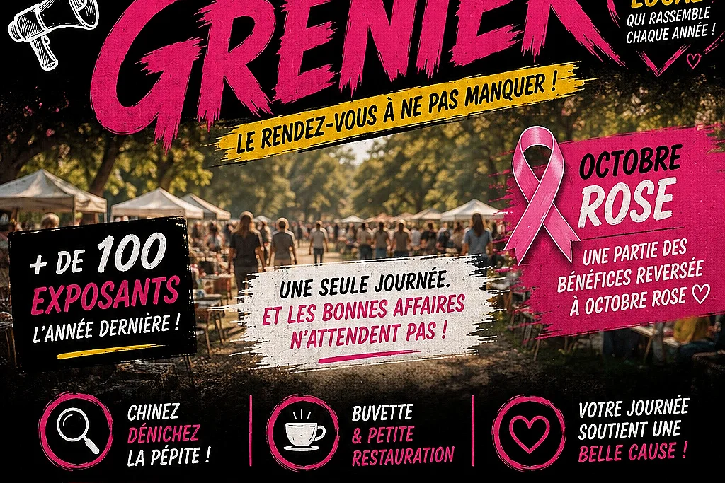 Vide-grenier du Cyclo-Club en soutien à Octobre Rose