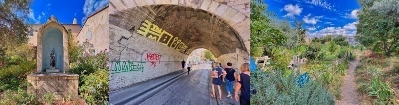 Balade jusqu'à la Belle de Mai avec Yvon : Gare St Charles, caserne du Muy, 