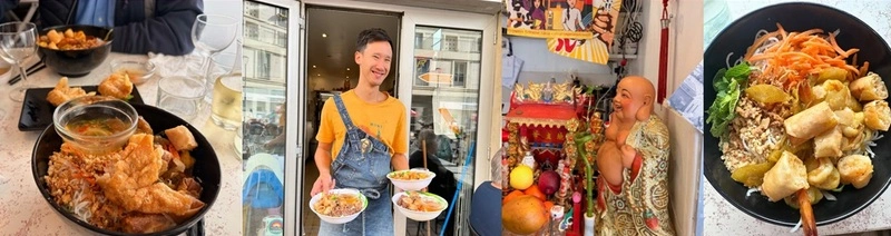 Déjeuner au restaurant vietnamien "Nguyen Hoang" avec Mai 