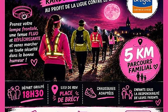 Randonnée nocturne Octobre Rose