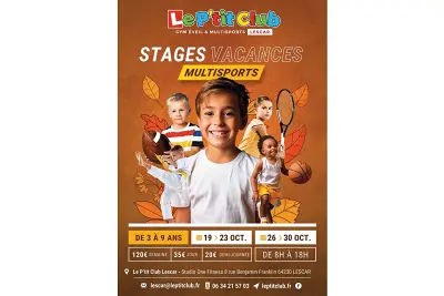 Stages multisports enfants "Le P'tit Club"
