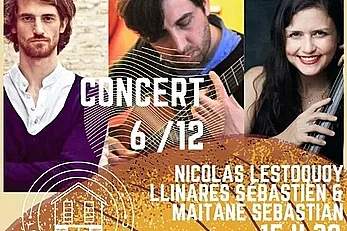 Concert - Nicolas Lestoquoy, Sébastien Llinares, Maitane Seb [Séchoir d'Aillac]