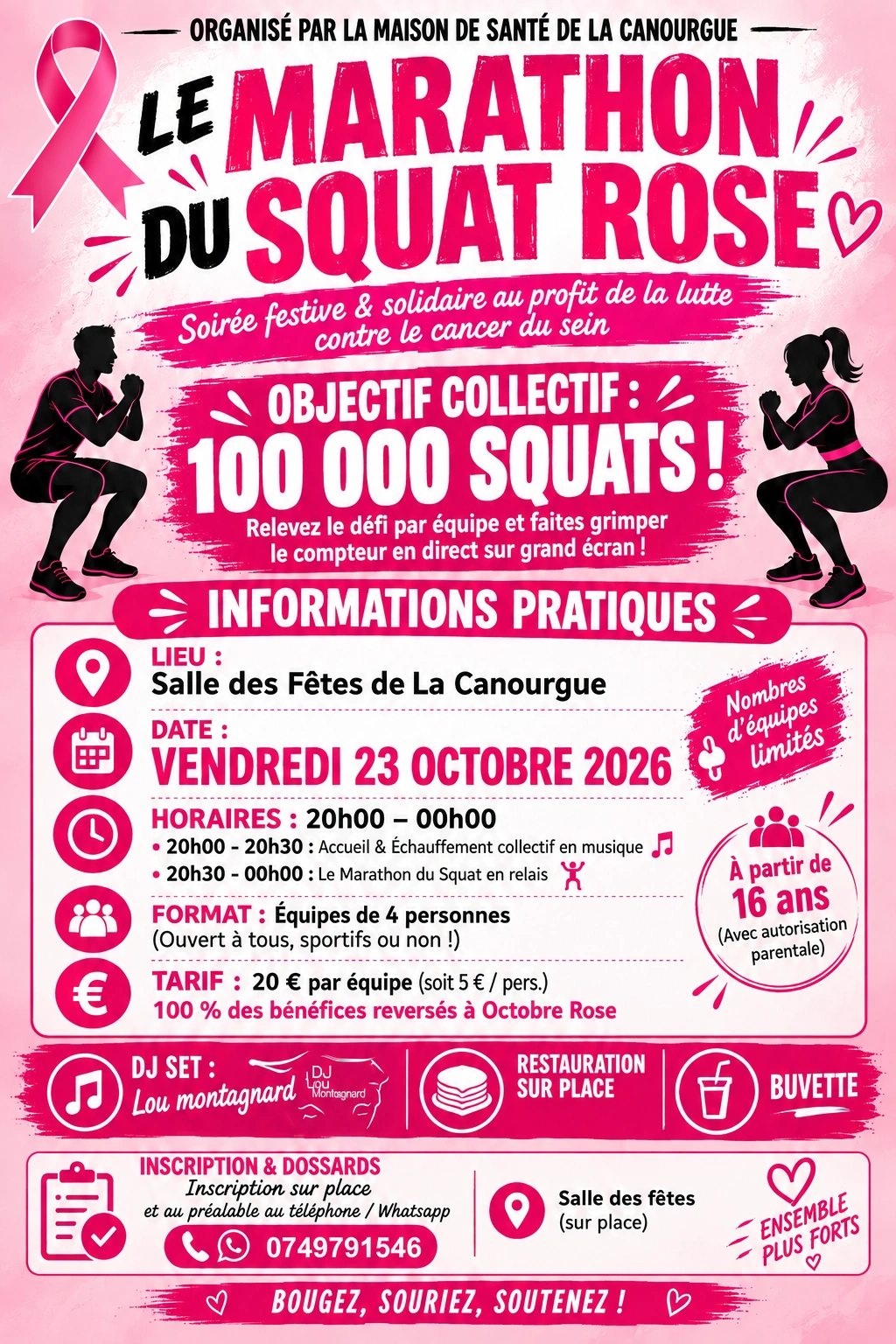 LE MARATHON DU SQUAT ROSE