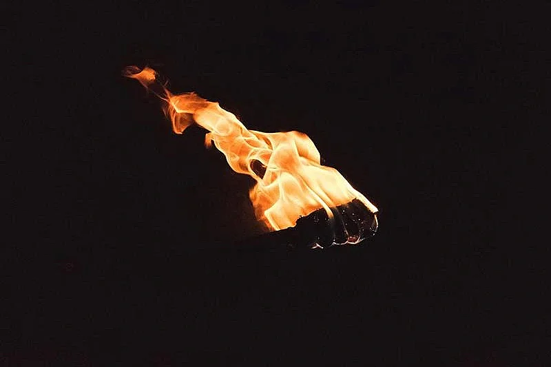 Marche aux flambeaux vers Hatten