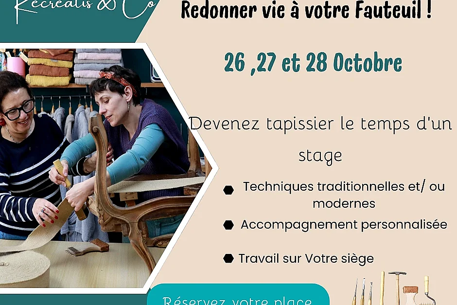 Devenez tapissier le temps d’un stage