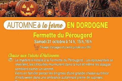 Bienvenue à la ferme - Chasse au trésor d'Halloween à La Fermette du Pérougord