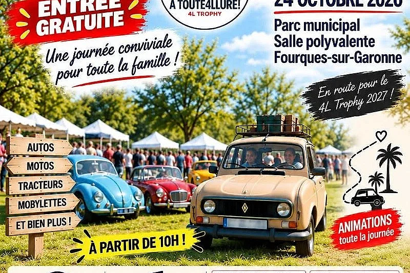 Rassemblement de véhicules anciens et de prestige